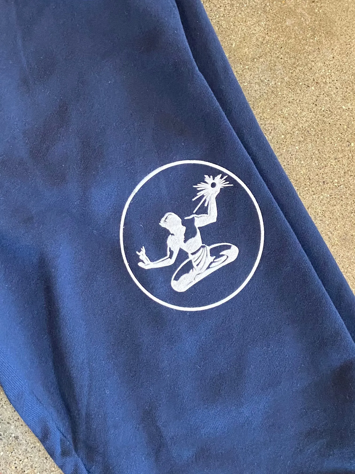 Spirit of Detroit Fleece Pocket Sweatpants / White   Navy / Unisex