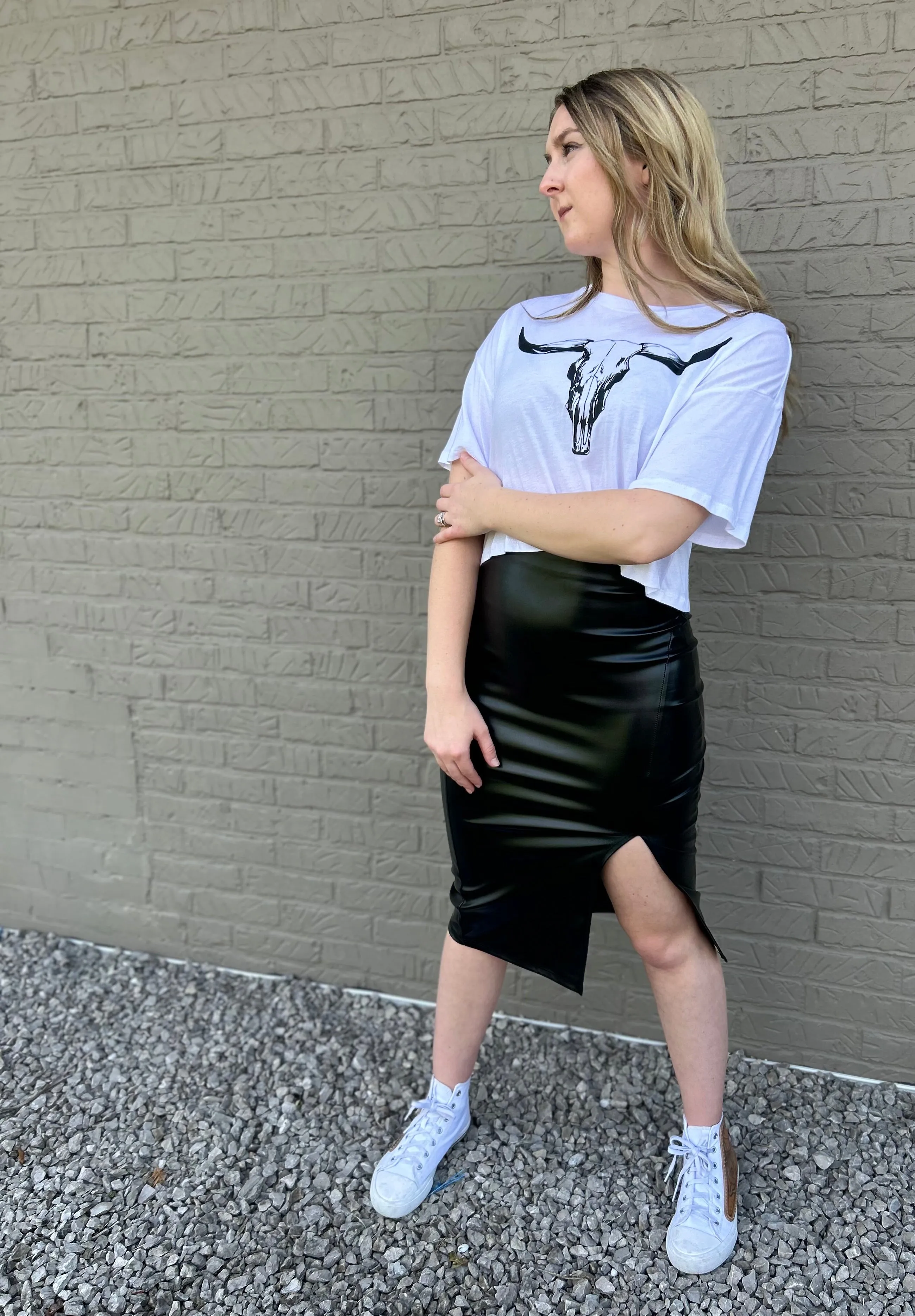The Black Ice Midi Skirt S-L