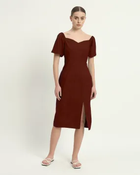The Erwin Rouge Cotton Dress