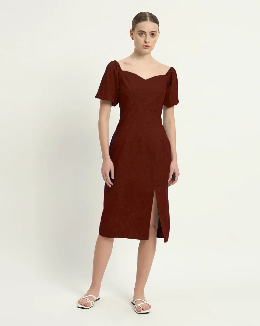The Erwin Rouge Cotton Dress