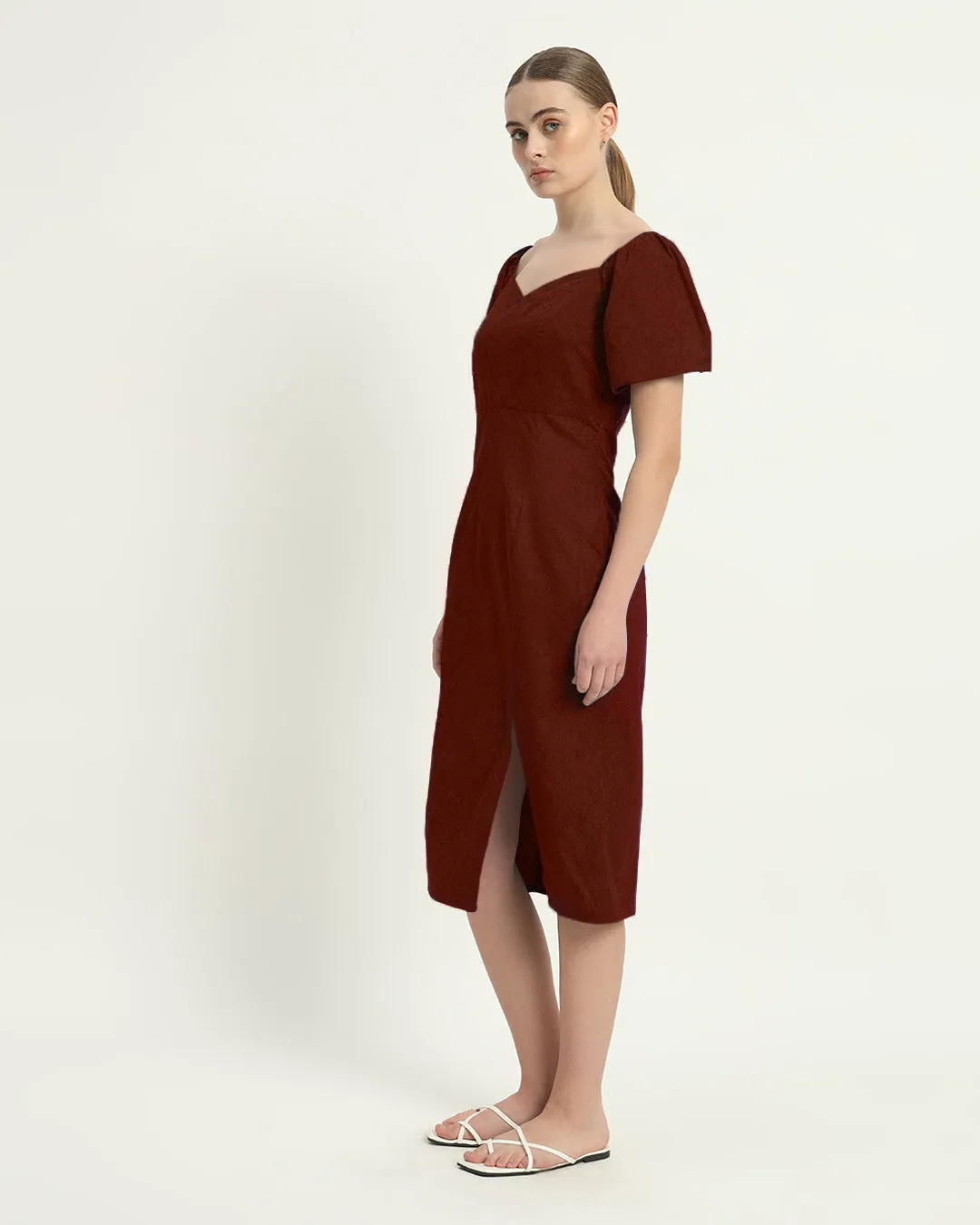 The Erwin Rouge Cotton Dress
