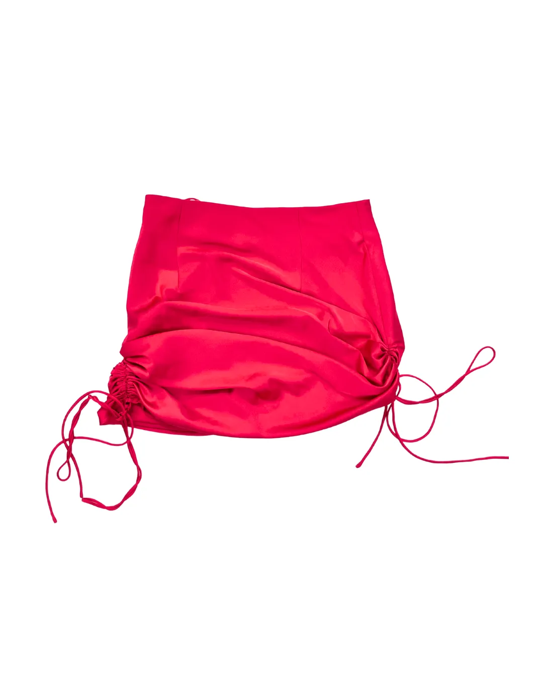 Tiger Mist Pink Drawstring Mini Skirt
