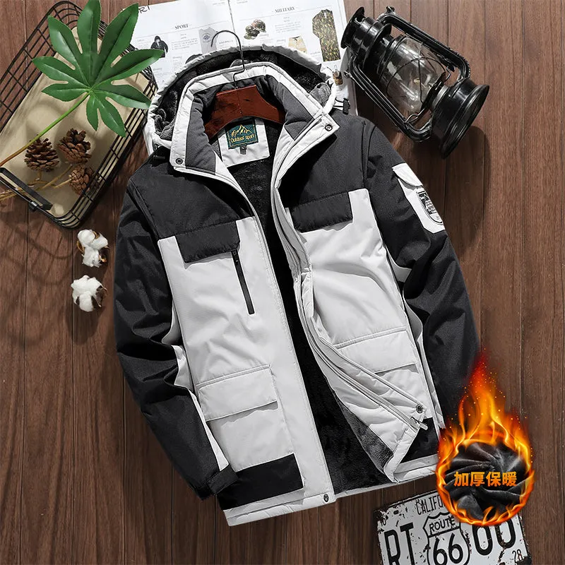 Tommy dik gevoerde waterdichte winddichte met fleece parka winterjas
