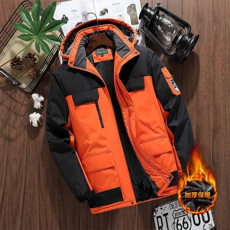 Tommy dik gevoerde waterdichte winddichte met fleece parka winterjas