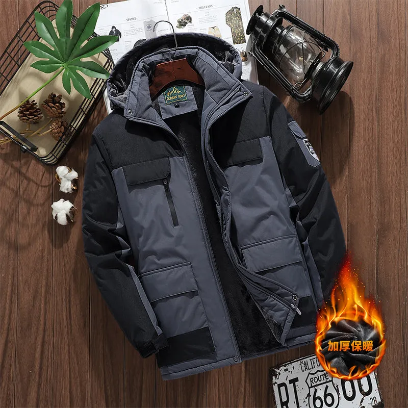 Tommy dik gevoerde waterdichte winddichte met fleece parka winterjas