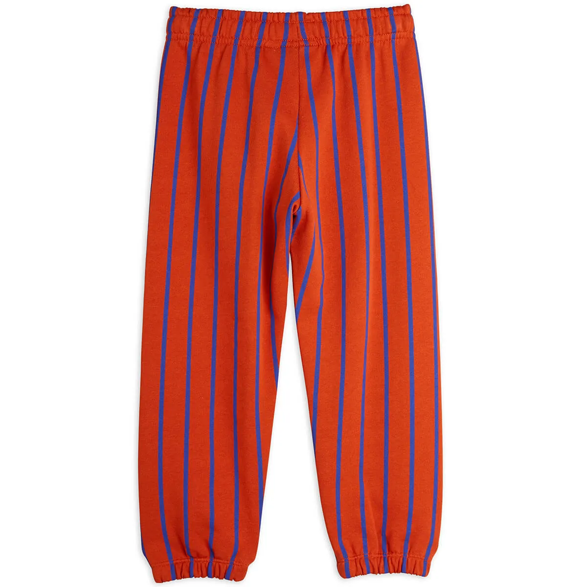 Vertical Stripe Sweatpants in Red by Mini Rodini