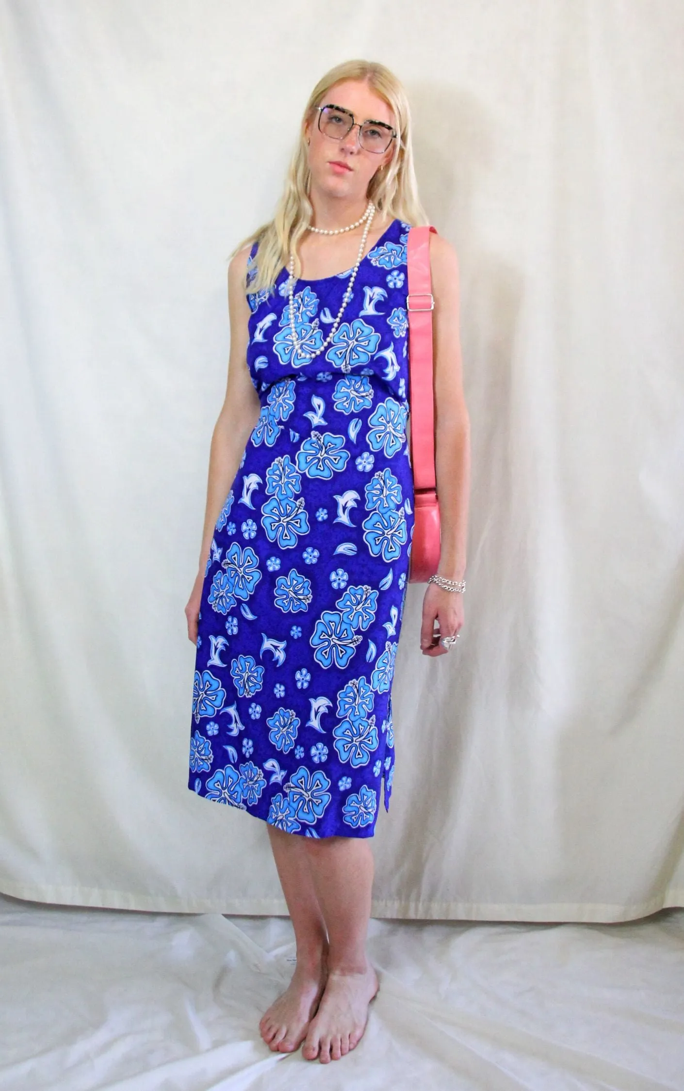 Vintage 1970's Scarf Sun Dress