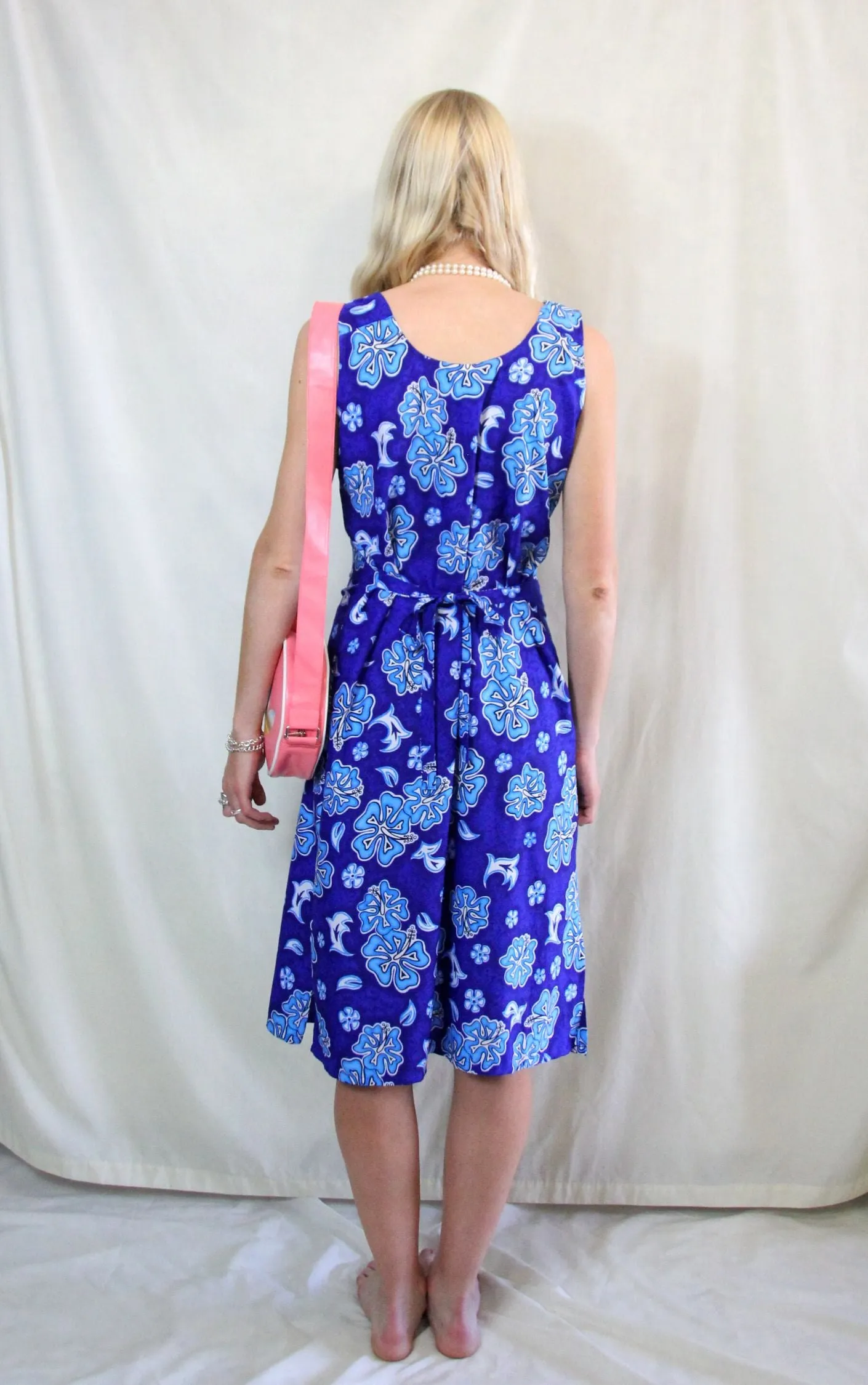 Vintage 1970's Scarf Sun Dress