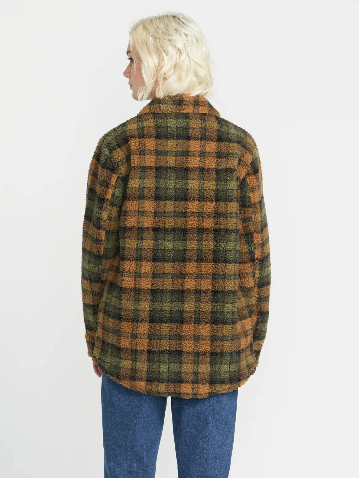 VOLCOM WOMEN'S SILENT SHERPA JACKET - BRONZE