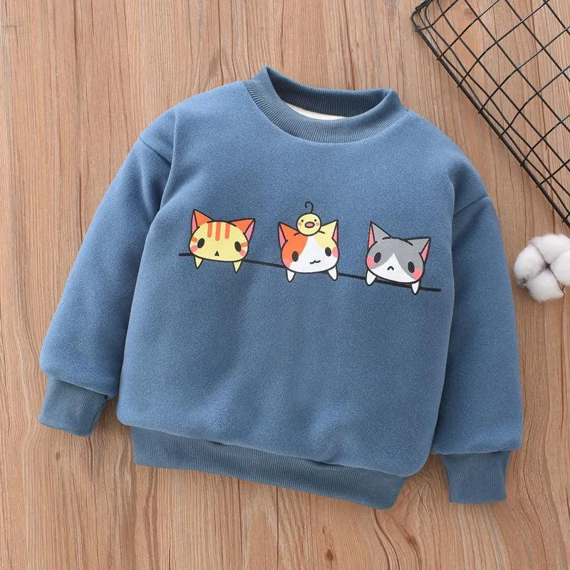 Warm Boys And Girls' Plush And Thickened Sweater