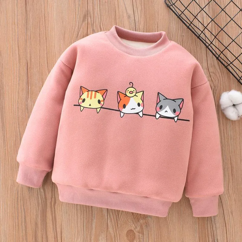 Warm Boys And Girls' Plush And Thickened Sweater