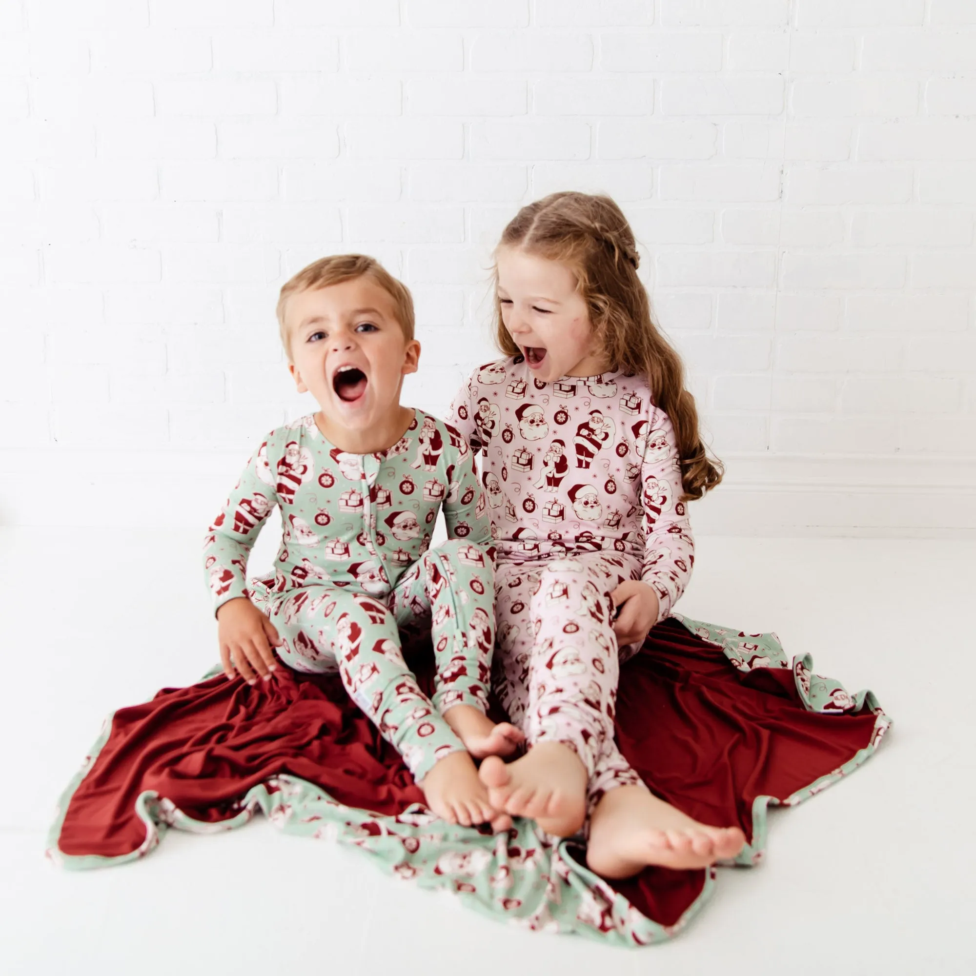 We Believe Two Piece Pajamas Set - Frosty Pink