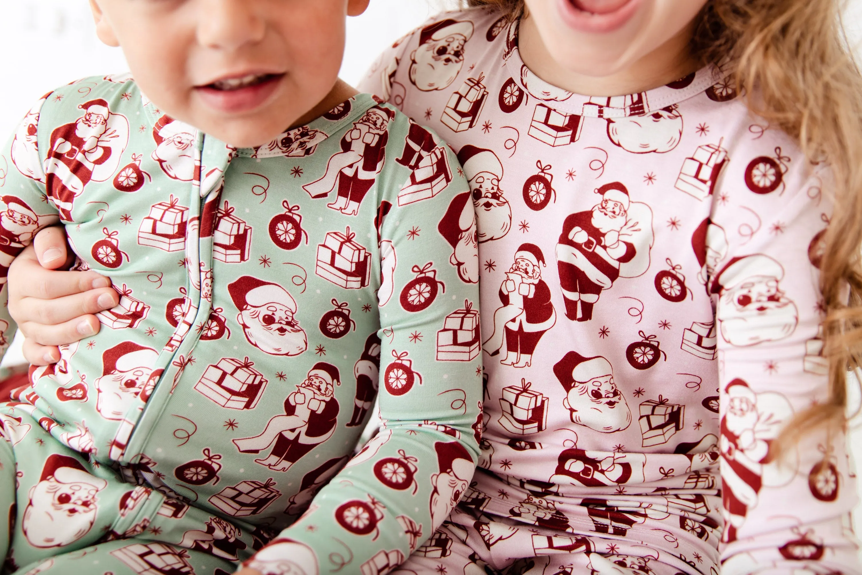 We Believe Two Piece Pajamas Set - Frosty Pink