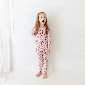 We Believe Two Piece Pajamas Set - Frosty Pink