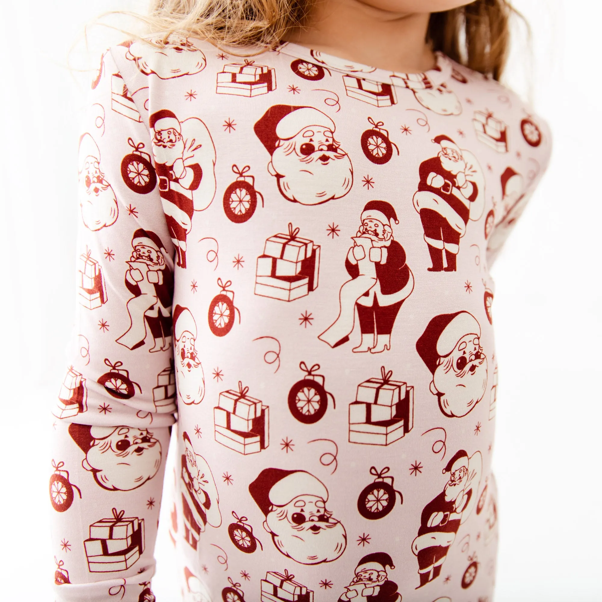 We Believe Two Piece Pajamas Set - Frosty Pink