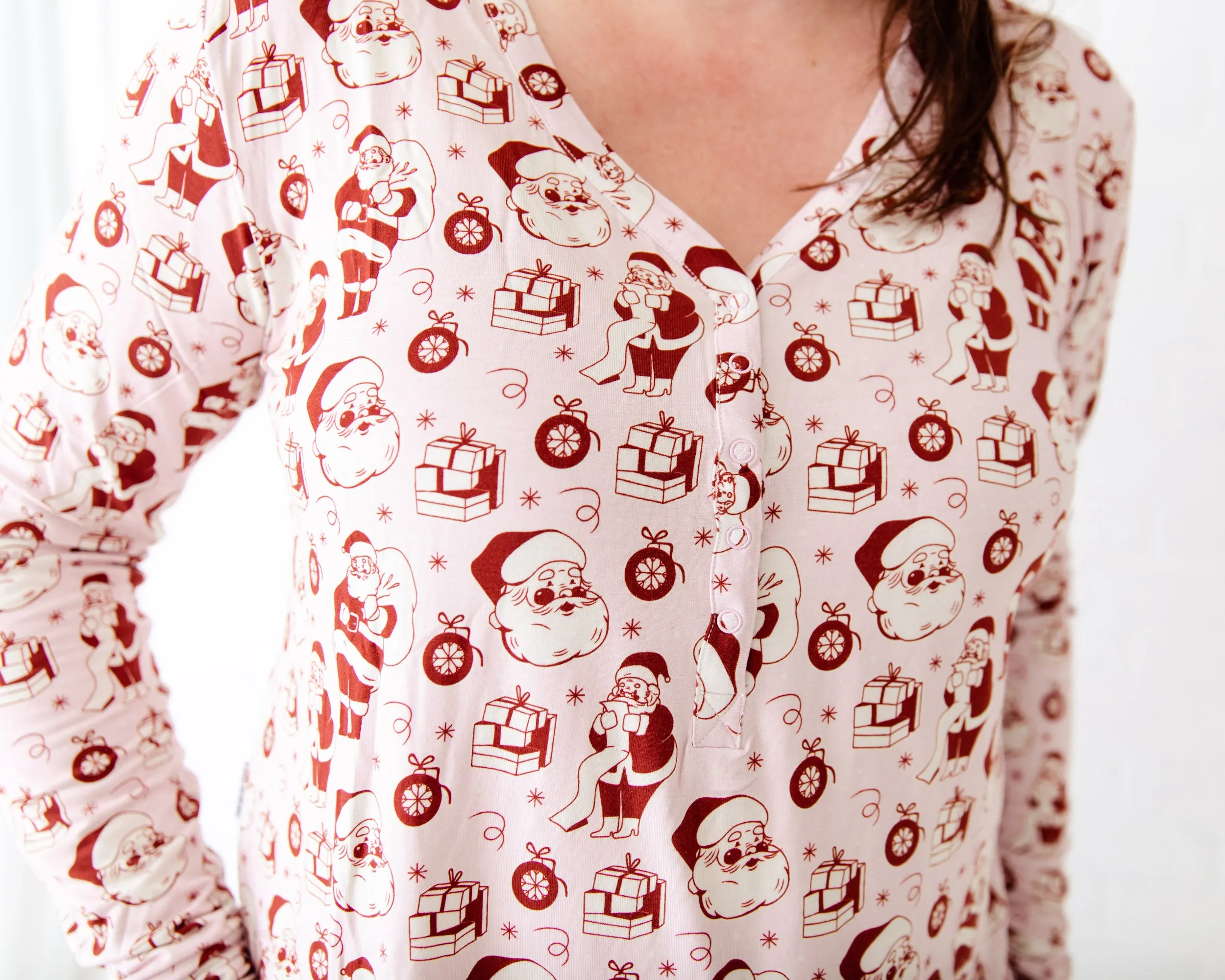 We Believe Women's Long Sleeve Loungewear - Frosty Pink