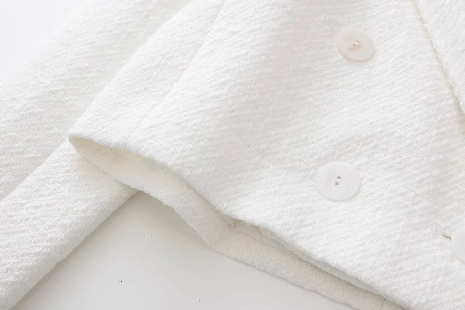 White Crop Short Jacket