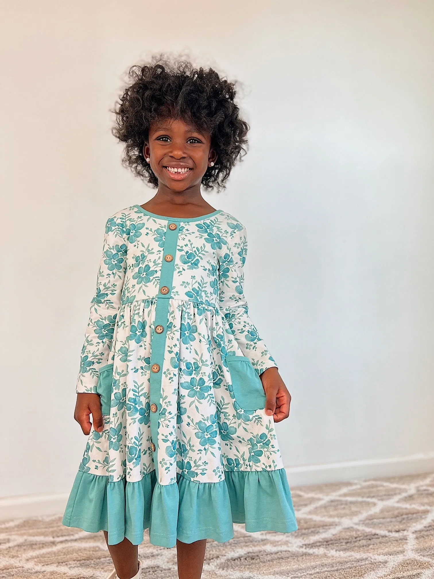 Winter Floral Annie Dress