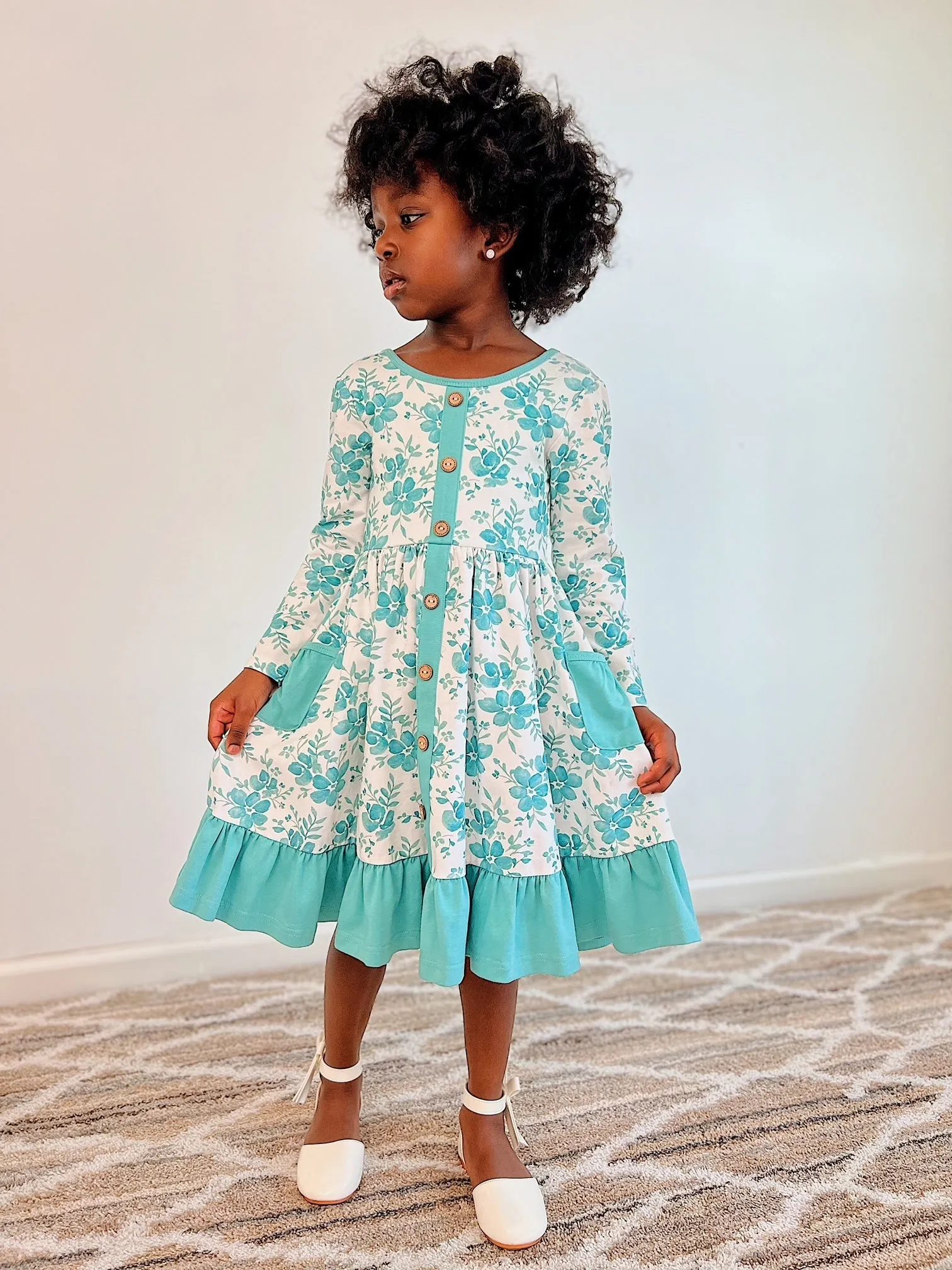 Winter Floral Annie Dress