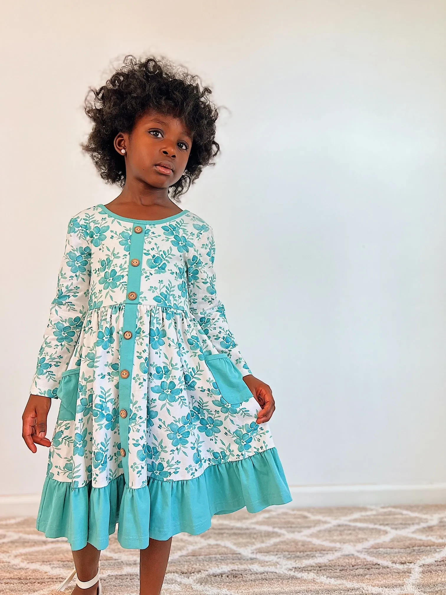 Winter Floral Annie Dress