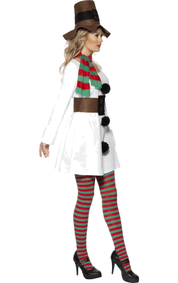 Womens Miss Snowman Costume