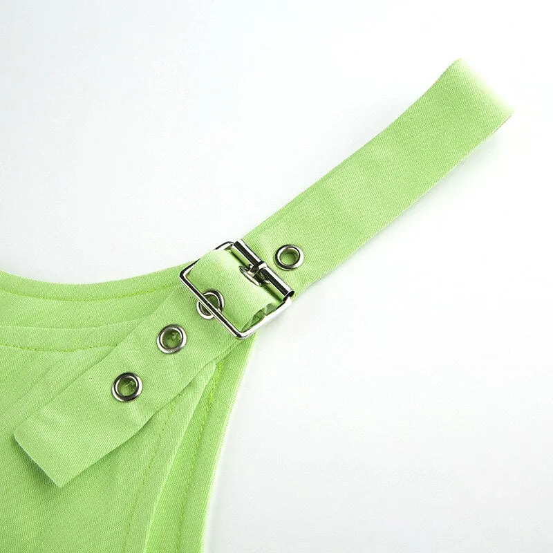 Women's Sleeveless Solid Slim Mini Dress