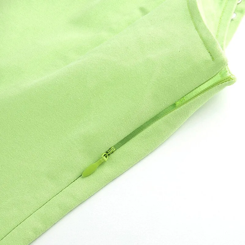Women's Sleeveless Solid Slim Mini Dress
