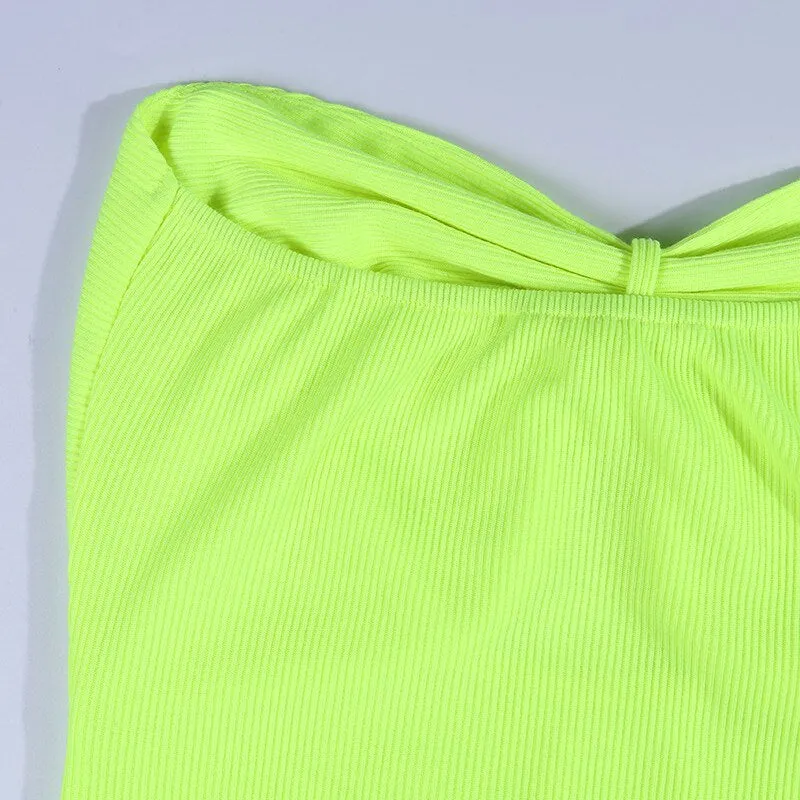 Women's Summer Strapless Bodycon Mini Dress